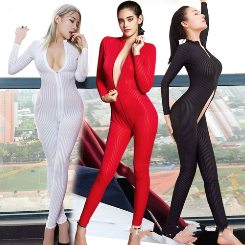 Bodystocking striped bodysuit - bodystocking,