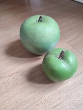  2x Äpfel grün Attrappen