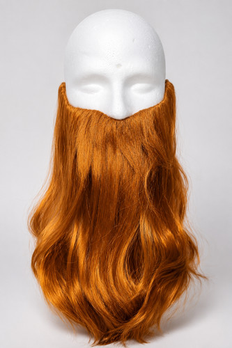 Langer bart rot orange - langer,