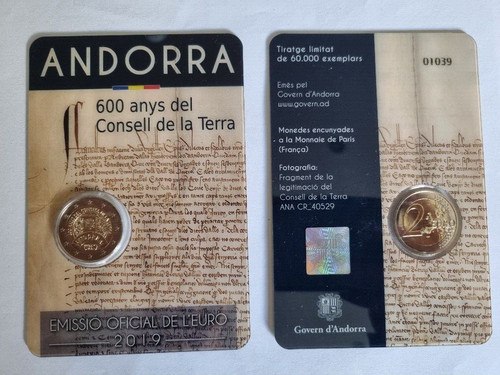 Euro gedenkmünze andorra - 2,