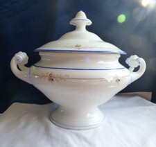 Antike Fischer & Mieg Pirkenhammer große Terrine mit Deckel Porzellan 1853-1873