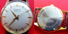 DUGENA mechan. Precision HERREN ARMBANDUHR, vergoldet, ca. 1958-gute Funktion