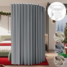 Raumteiler Vorhang Extra Breite 254cm Gardinen Blickdicht Zimmer Raumtrenner DE