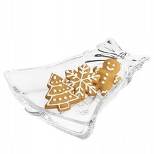 Weihnachtsteller Glocke Glas