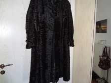 Persianer Mantel 40 Swakara Breitschwanz schwarz gut erhalten  warm 107 cm  Schu
