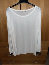 Blaumax Blusenshirt, Gr. XL, Viskose/Elastan,cremeweiß