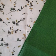 Stoffpaket Beschichtete Baumwolle   2 x  50 x 140 cm mit Muster + uni melange