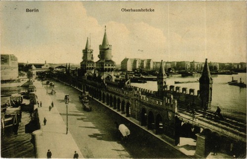 Berlin oberbaumbrücke - ak,