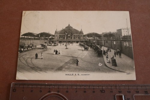 Tolle alte karte - alte, bahnhof