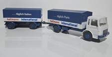 Wiking H0 1:87 MAN F8 LKW LASTZUG WERBUNG SPEDITION "HELLMANN" Täglich PARIS 