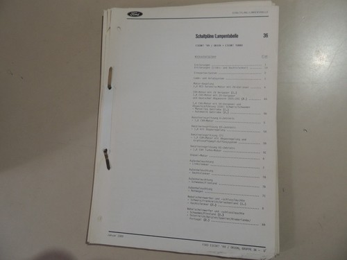 Werkstatthandbuch schaltpläne - werkstatthandbuch,