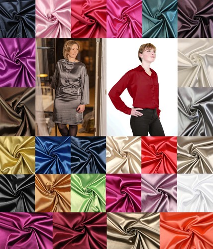 Satin deluxe stoff - satin,