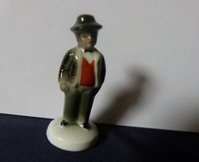 alte kleine Porzellanfigur Miniatur  Herr  Figur H: 5,5 cm, Gräfenthal Thüringen