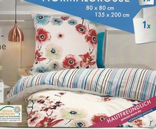 Mikrofaser Satin Wendebettwäsche Bettwäsche Meradiso 135 x 200 cm m. RV