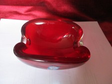 Aschenbecher Murano rot 2