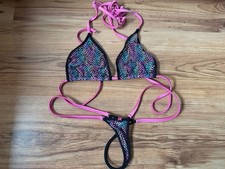Wicked Weasel Bikini String 456 und Top 312 neon glow Multi