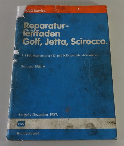 Werkstatthandbuch scirocco - vw,