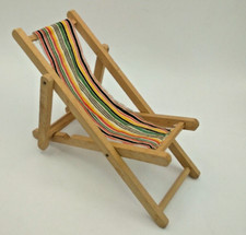 Deko  Strandliege  aus Holz zusammenklappbar (SB04)