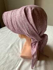 Damen Kopftuch Sonnenschild Windschutz beere handgenäht 70/105 bei Chemo neu