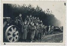 Foto Wehrmacht Pferdegespann