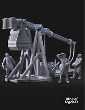 Grey Castle Trebuchet&Crew- Davale Games - Herr der Ringe  Tabletop - 28mm