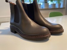 Neue, ungetragene Aigle Damen Monbrison Chelsea Boots, Gr. 40, Leder
