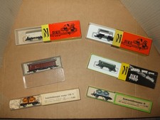 Verschiedene Güterwagen in der Originalverpackung, SpurN für die Eisenbahnanlage