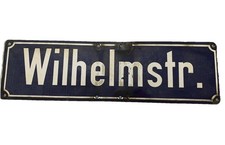 Alt Strassenschild Wilhelmstr