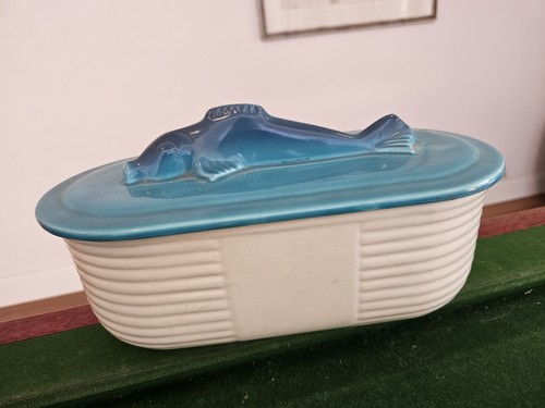 Vintage art deco fish ceramic - vintage,