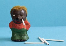 Alte Raucherfigur magische Zigarette Mecky / Raucher-Mäcky / Mecki Scherzartikel