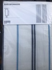 2 Ikea Stores, Ädelspinnare 3m X 1.45m, NEU 604.508.39 Weiß mit Streifen 