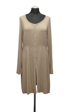 Joe Taft Jerseykleid Kleid 42 beige uni Langarm Jersey