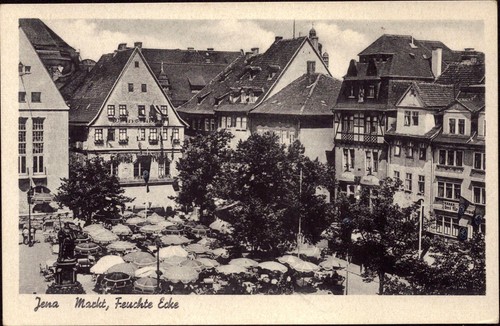 Ansichtskarte jena markt - jena,