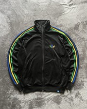 Adidas Firebird Track Jacket Vintage Y2K Retro Brasil Colors