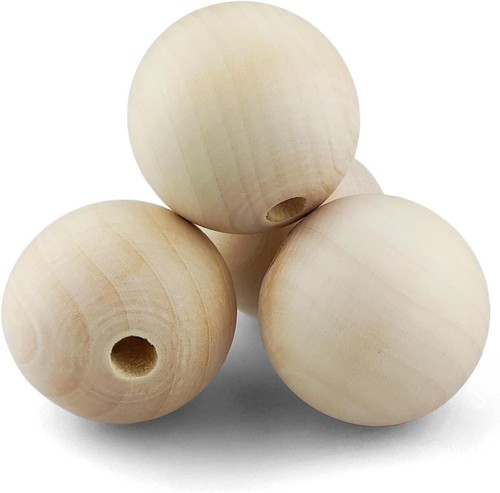 Stk natur holzperlen mit - natur,