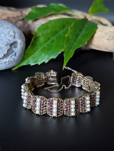 Antik granat steine armband - steine,