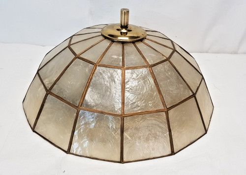 Vintage lampe aus perlmutt - aus,