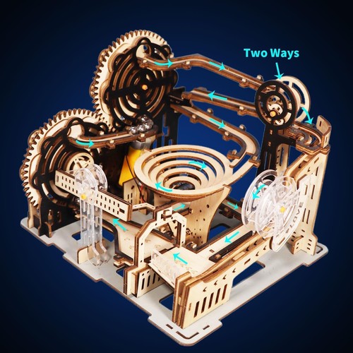 Kugelbahn holzpuzzle - kugelbahn,