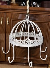 Landhaus Hängekorb Deckenkrone Kräuterkrone Küche Metall Gewürztrockner