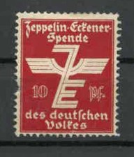 Marke Zeppelin- Eckener- Spende des deutschen Volkes 10 Pf., 1925?, ungebr. N06