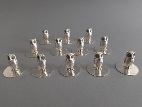 12er set sterling - sterling, eule