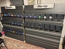 CD / DVD Regal Sonderanfertigung Inkl LED Stripes Schwarzgrau