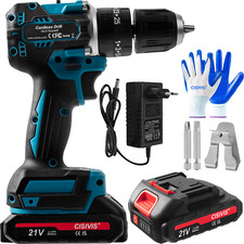 3 in 1 Bürstenloser Akku-Schlagbohrschrauber 21V Akkuschrauber Set Mit 2 Akku