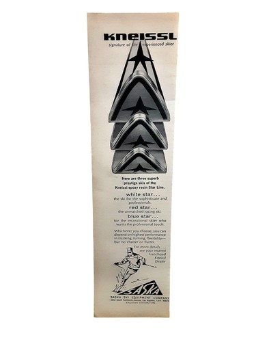 1966 kneissl star line skis - star,