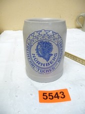 5543.      Alter Steingut Bierkrug  Tucher Nürnberg  Deko  Bierkrug 0,5 L