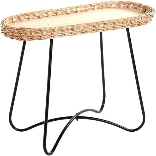 Beistelltisch natur schwarz - natur,,