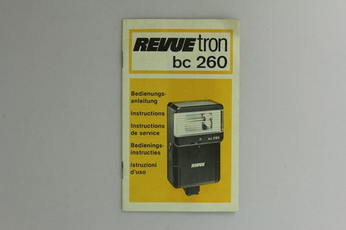 Bedienungsanleitung revue tron - bedienungsanleitung,
