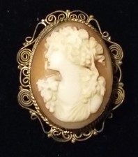 antik Gemme Brosche +