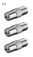 3x F-Adapter F-Buchse auf