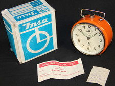 Vintage Wecker orange Uhr INSA